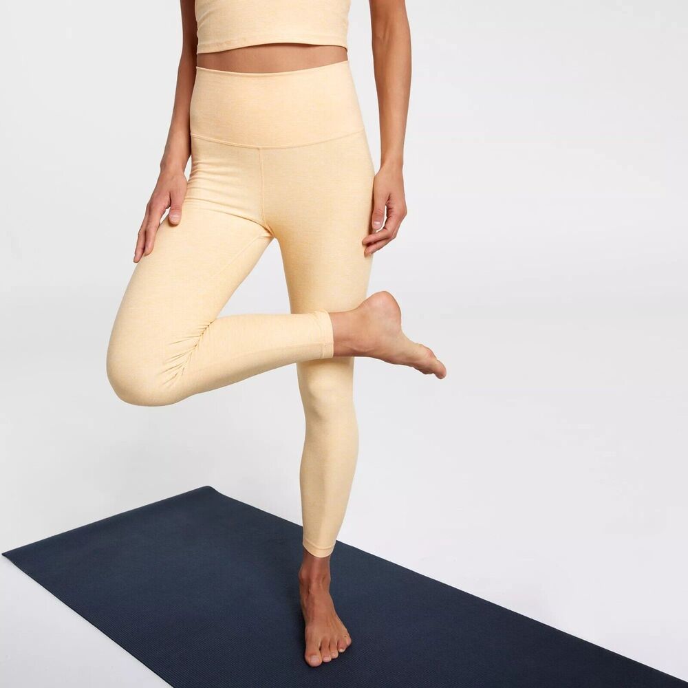1050 NWT Calia Lustralux Collection High Rise 7/8 Leggings XS Sunrise Orange